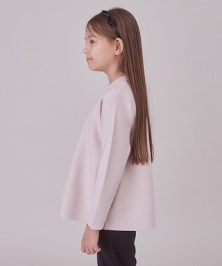 UNFILO 【100-130cm】ペプラムニット ピンク