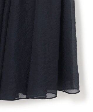 23区 S 【APPLAUDIR】クリアジョーゼットコンビ ドレス ネイビー系