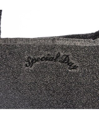 UNBILLION カシュカシュ cachecache / ラメワンポイント刺繍トート シルバー