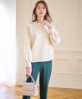 ANY SIS 【洗える】フーディニット パーカー アイボリー