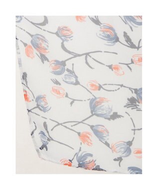 UNBILLION カシュネ cache nez / 花柄シフォンスカーフ ホワイト