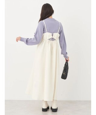 earth music&ecology バックオープンキャミワンピース Ivory