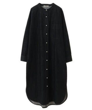 CRAFT STANDARD BOUTIQUE デニムパールボタンワンピース Black