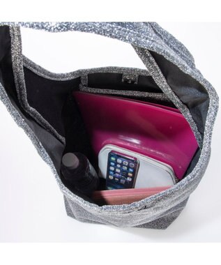 UNBILLION カシュカシュ cachecache / ラメワンポイント刺繍トート シルバー