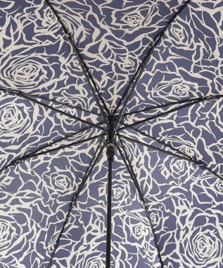 MOONBAT 【雨傘】ミラ・ショーン (mila schon) 薔薇 ナイロンサテン 長傘 ネイビーブルー