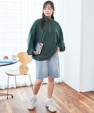 WEGO 【ユニセックス着用ITEM】別注　U.S POLO ASSN.　ハーフZIPPO ダークグリーン