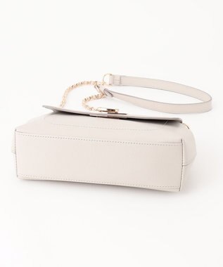 ANY SIS 【2WAY】ラインステッチチェーンショルダー バッグ ライトグレー