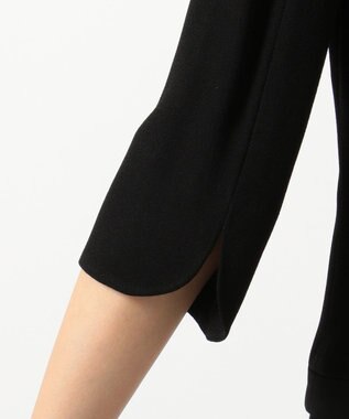 自由区 FORMAL 【高級トリアセテート素材】レベッカBSジョーゼット ジャケット+ワンピース ブラック系