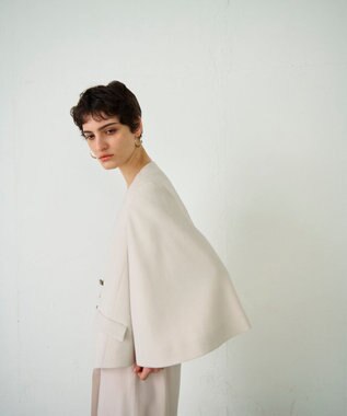 GRACE CONTINENTAL ケープスリーブジャケット ベージュ