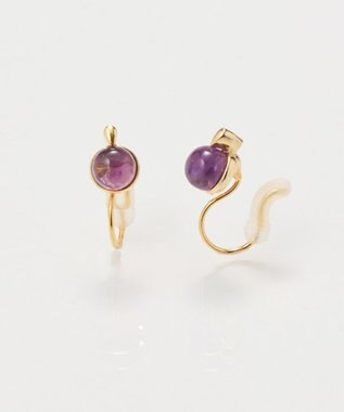 Phoebe 【痛くないシリーズ】パワーストーンライトフィットイヤリング　アメシスト/天然石