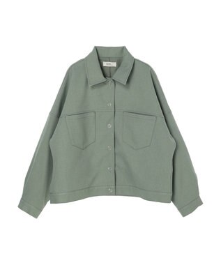 earth music&ecology ショート丈カバーオール Khaki