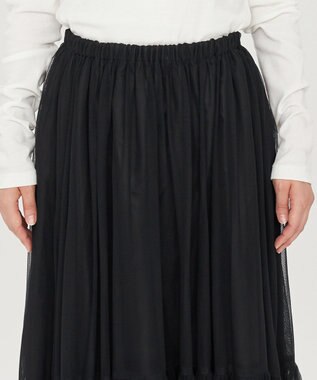 uncrave 【洗濯機洗い可】カクテルチュール スカート（uncrave STANDARD） ブラック