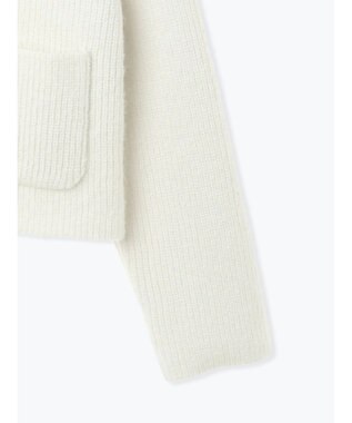 Te chichi フラットカラーメタル釦ニットジャケット《2025winter catalog item》 オフホワイト
