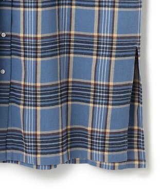 J.PRESS YORK STREET 【WOMEN】チェック シャツワンピース ブルー系3