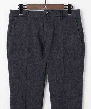 JOSEPH ABBOUD 【ウエストも伸びる!オーガニックコットン使用】サマームリネ パンツ ネイビー系