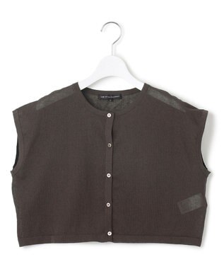 23区 【Oggi8月号掲載/洗える】ニットレイヤード ワンピース ダークブラウン系