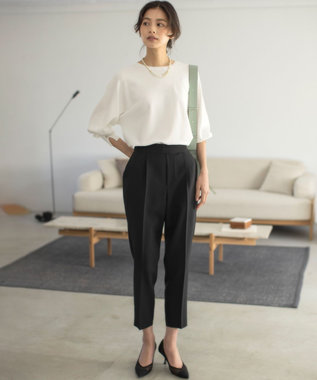 【ストレッチ・イージーケア】オシャクロス テーパードパンツ