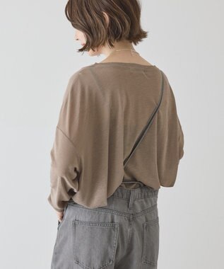 AMERICAN HOLIC シアーカラープルオーバー Mocha