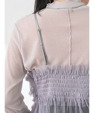 earth music&ecology チュールビスチェ Gray