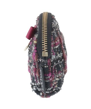 Maison de FLEUR LINTONツイードコインケース Black