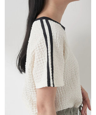 earth music&ecology ラインジャガードプルオーバー Off White