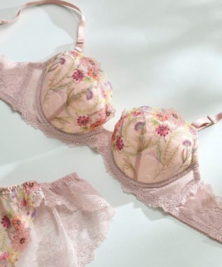 une nana cool バックスタイルまでかわいい Steppe Flower ワイヤーブラ