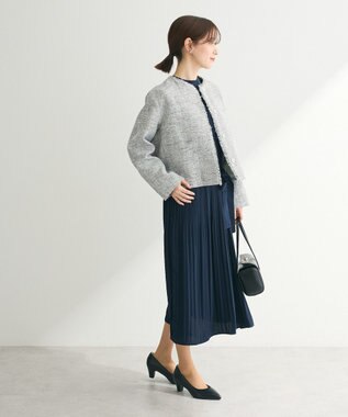 Green Parks ef-de プリーツワンピース Dark Navy