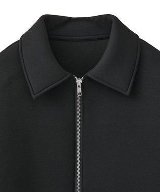 earth music&ecology ダンボールニットZIPブルゾン Black