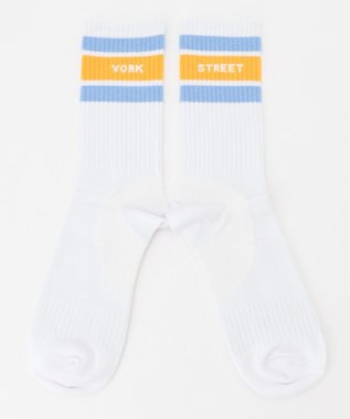 J.PRESS YORK STREET 【MEN】4Pラインソックス ホワイト系8