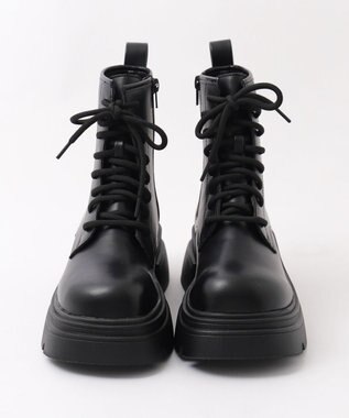 WEGO レースアップショートブーツ ブラック