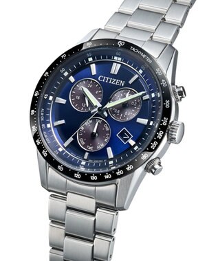 CITIZEN 【電池交換不要クロノ】シチズンコレクションの人気クロノグラフシリーズ ブルー