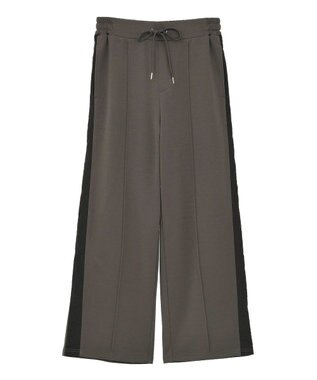 Green Parks あったか裏起毛サイドラインスウェットパンツ Charcoal Gray