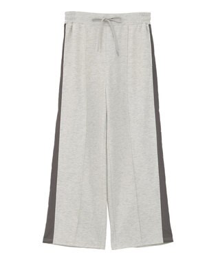 Green Parks あったか裏起毛サイドラインスウェットパンツ Oatmeal