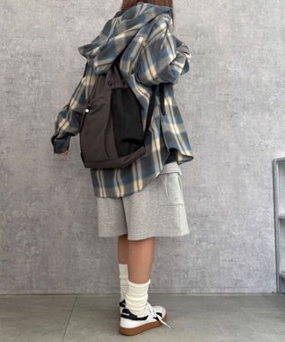 WEGO 【ユニセックス着用ITEM】メッシュポケットナップサック グレー