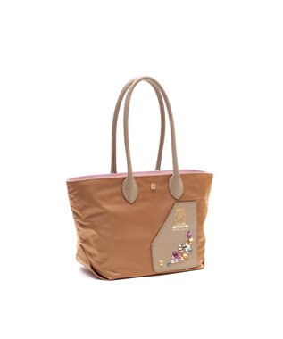 A.D.M.J. 【高密度ナイロン】デービス/スワロフスキー・クリスタル付ファスナートート