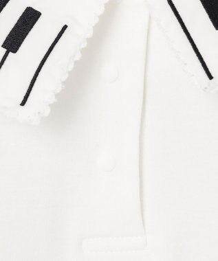 ANY KIDS 音符＆鍵盤デザインブラウス エクリュ×鍵盤