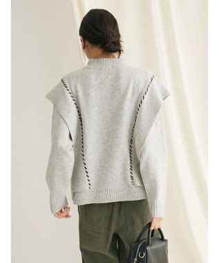 CRAFT STANDARD BOUTIQUE ハンドステッチニットプルオーバー Gray Mixture