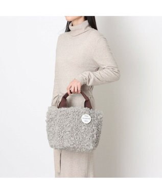 UNBILLION カシュカシュ cachecache / フェイクファー×チェック柄リバーシブルトート