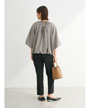 Green Parks ・ELENCARE DUE バルーンブラウス Gray