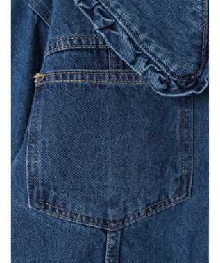 Green Parks ・Ｄｏｕｂｌｅ　Ｆｌａｇｓ　　フリルカラーＧジャン Indigo