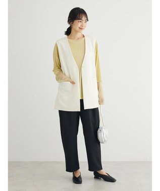 Green Parks きれいシルエットジレ Ivory