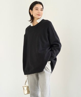 ふわふわニット ラウンドヘム