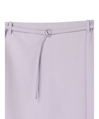 Green Parks 〈選べるきれシル〉Ｉラインロング丈スカート Lavender