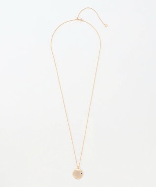 自由区 メッセージラウンド ネックレス マットゴールド