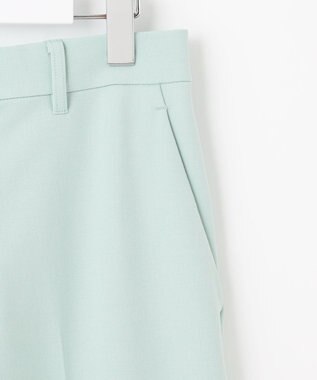 自由区 S 【撥水加工・洗える】TRギャバ裏起毛ワイド パンツ アイスグリーン