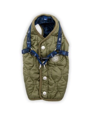 PET PARADISE J.PRESS  アウターハーネス オニオンシームステッチ 《カーキ》 小型犬 カーキ