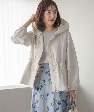 組曲 L 【2WAY】フード付き ライトアウター アイボリー系