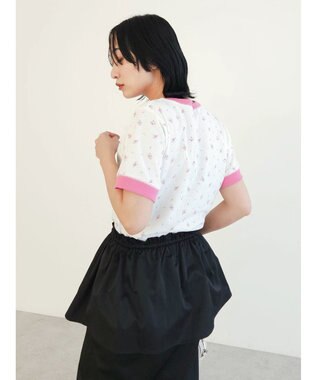 Green Parks アリス／小花ワッペンＴＥＥ Red