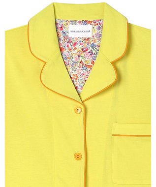 une nana cool 【綿100％】40ハイゲージ天竺半袖パジャマ MADE WITH LIBERTY FABRIC YE