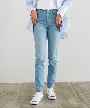 caqu slim straight ハイブリットストレッチストレートデニム